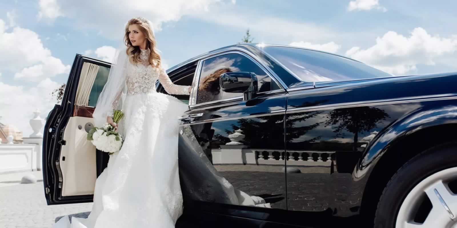 Black Rolls-Royce wedding car hire