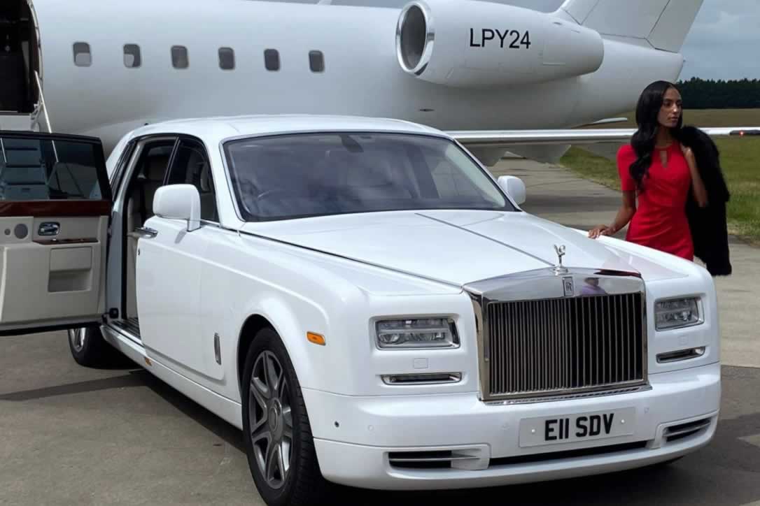 Rolls-Royce Phantom VII Series II at private airfield