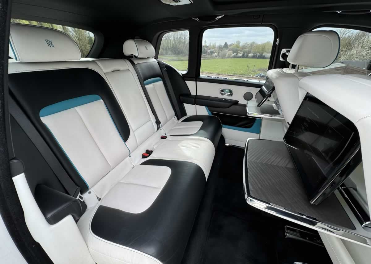Rolls-Royce Cullinan interior rear passenger seating